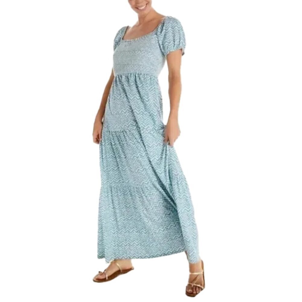 🆕 ANTHROPOLGIE Daily Practice tiered maxi dress size XS - Picture 1 of 9